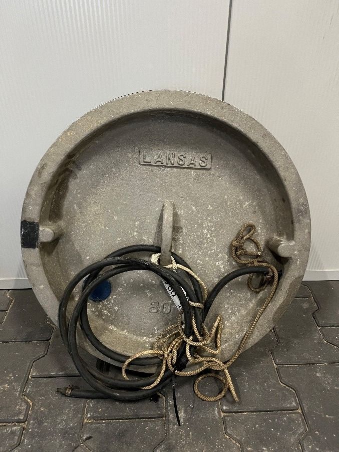 HV-130105- Rioolafsluiter plaat 1-delig Ø 600 mm