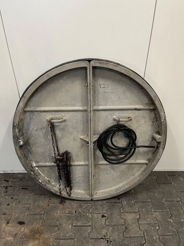 HV-130207- Rioolafsluiter plaat 2-delig Ø 1250 mm