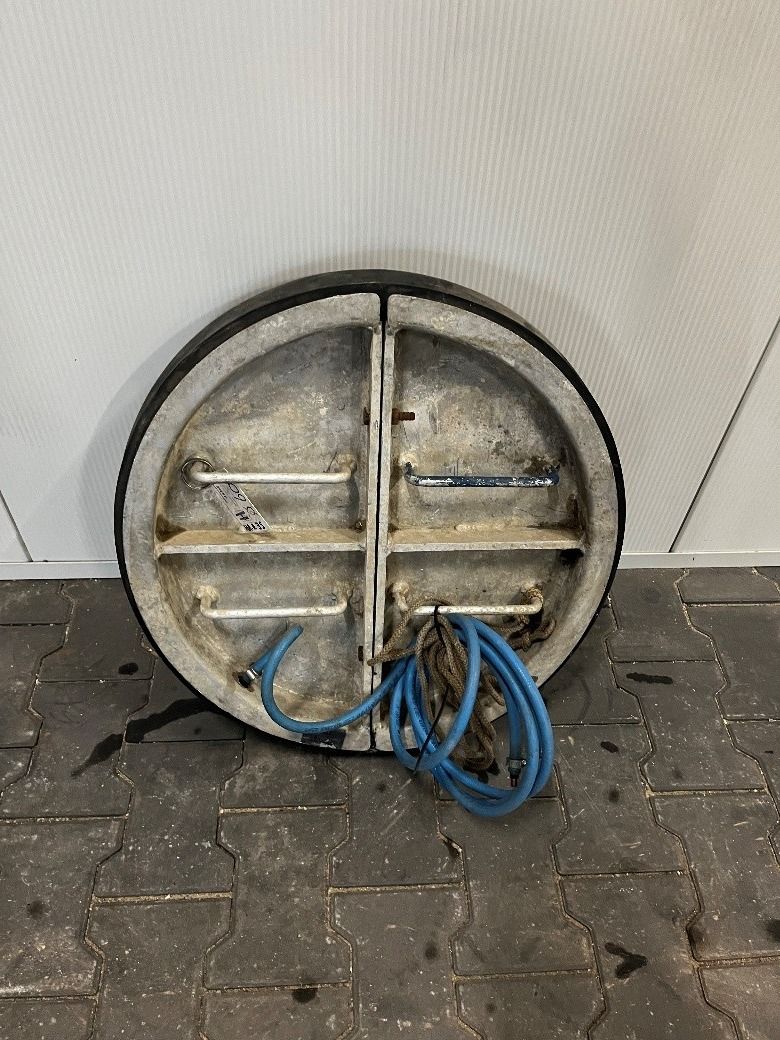 HV-130201- Rioolafsluiter plaat 2-delig Ø 600 mm